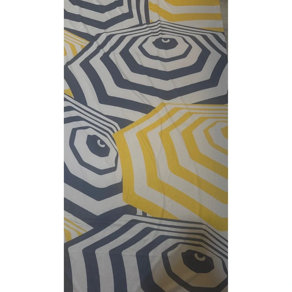 Salt N Rays Sol Wrap Sun Protective Towel UPF50Yellow Navy Umbrella Print 58x35